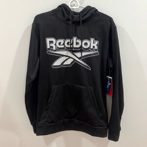 Reebok black mesh head hoodie size small NWT